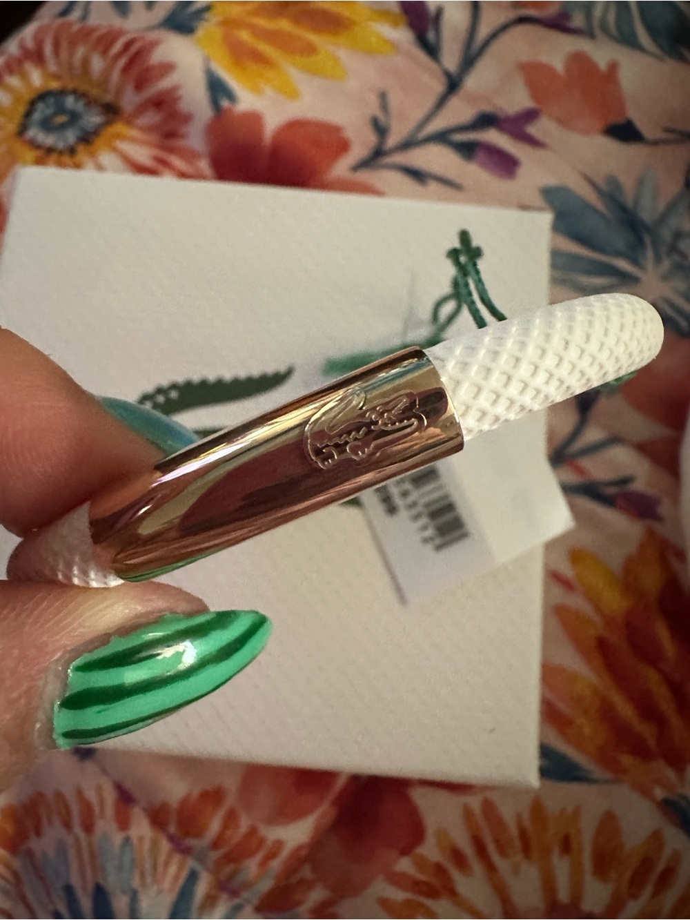 Lacoste White Mesh Bracelet with Gold-Tone Accent - Picture 5 of 5